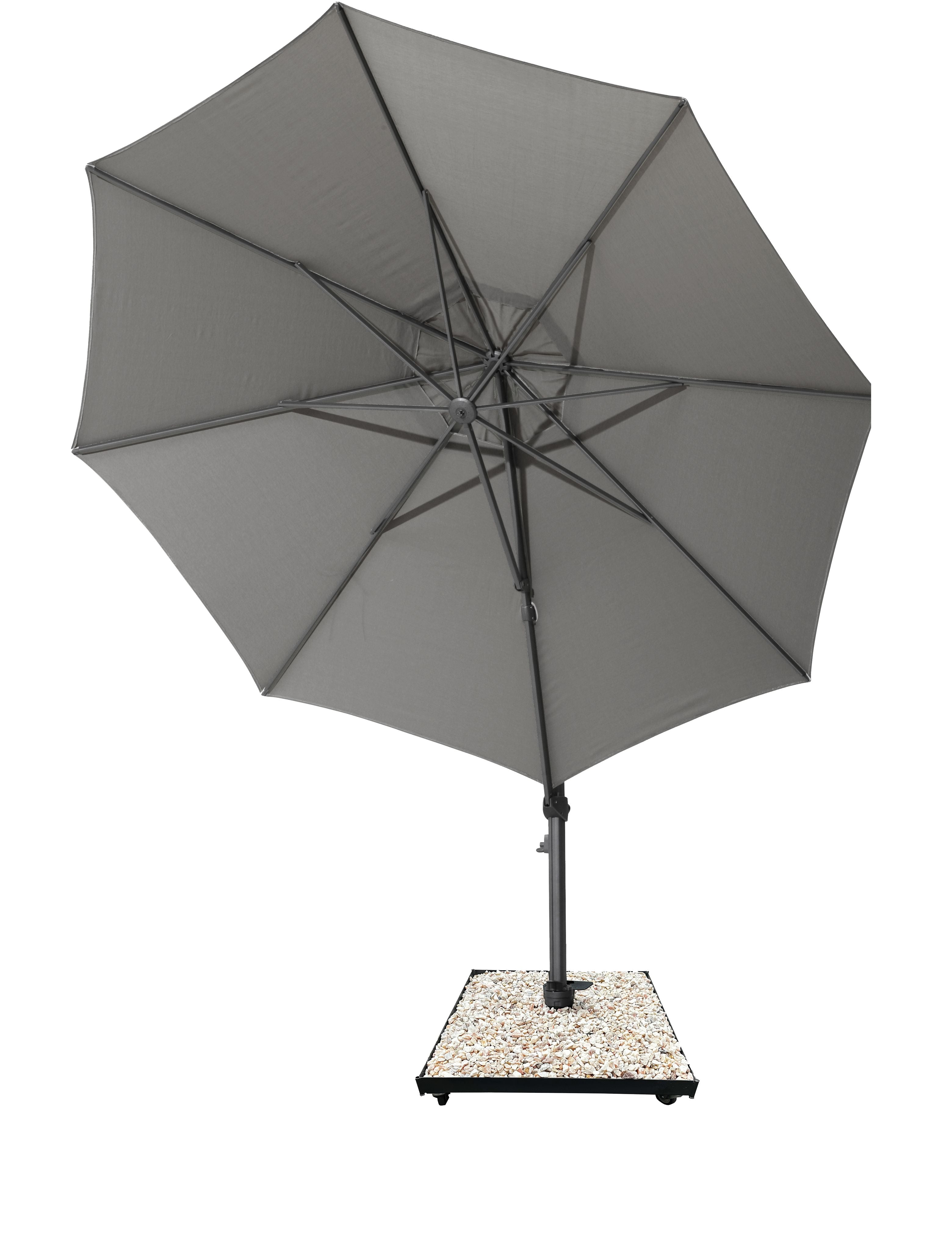 4 Seasons Outdoor Siesta 3.5m Round Parasol with Cross Frame and Wheels