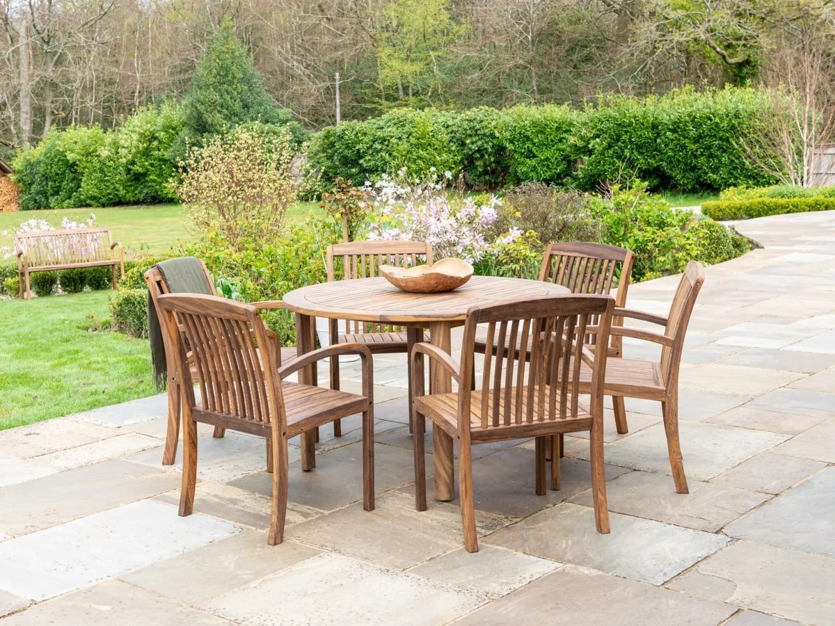 Alexander Rose Bolney Dark Acacia Round Table 1.3m 3_0.jpg