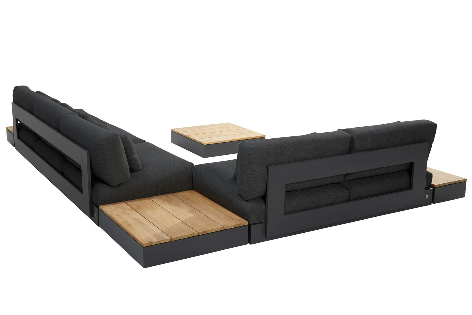 4 Seasons Outdoor Ibiza Large Corner Modular Set with Two Side and Two Coffee Tables