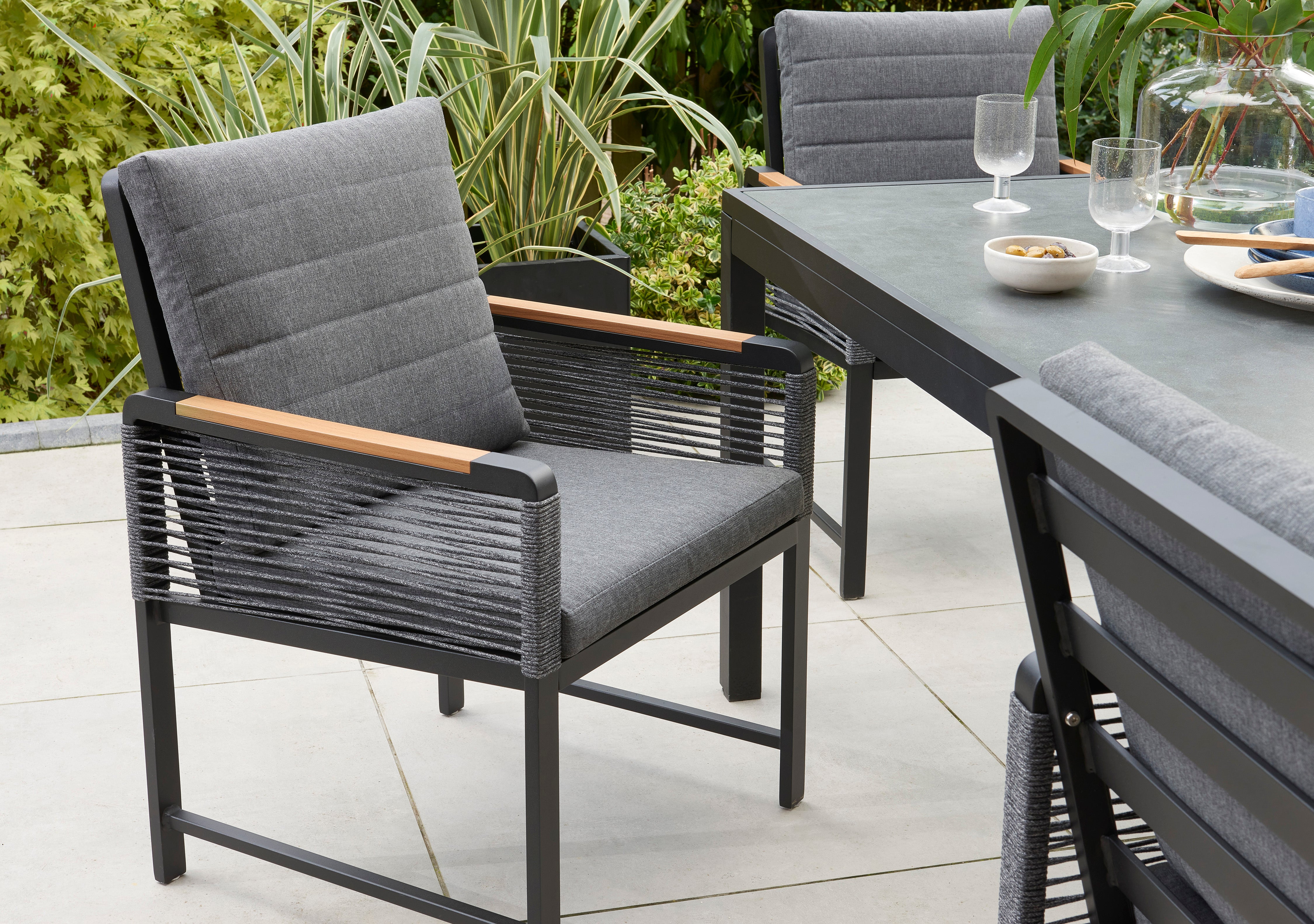 Norfolk Leisure Bellmount Six Seater Aluminium Dining Set