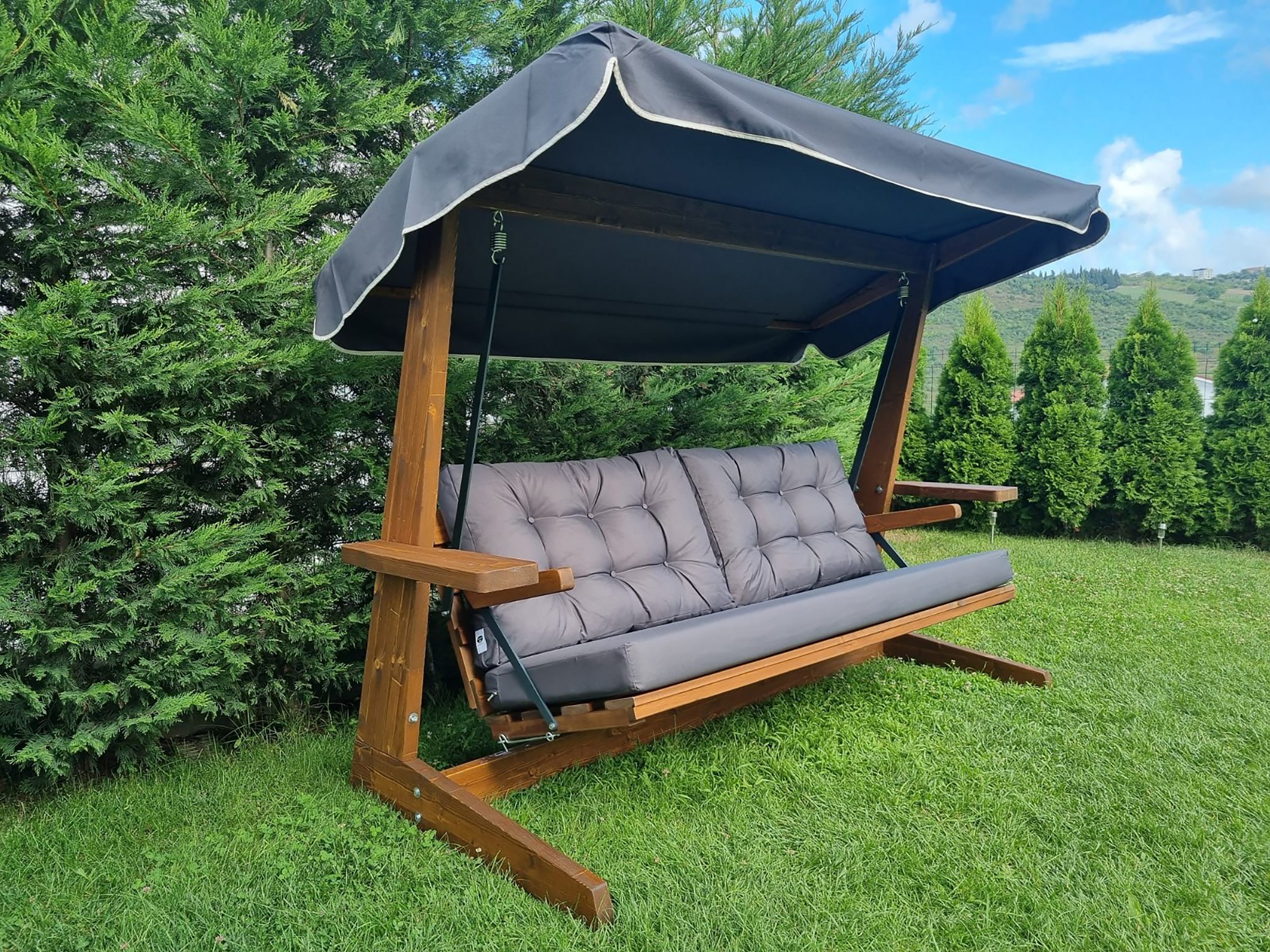 Norfolk Leisure Brestwick 2400 Three Seater Swing Seat with Cushions