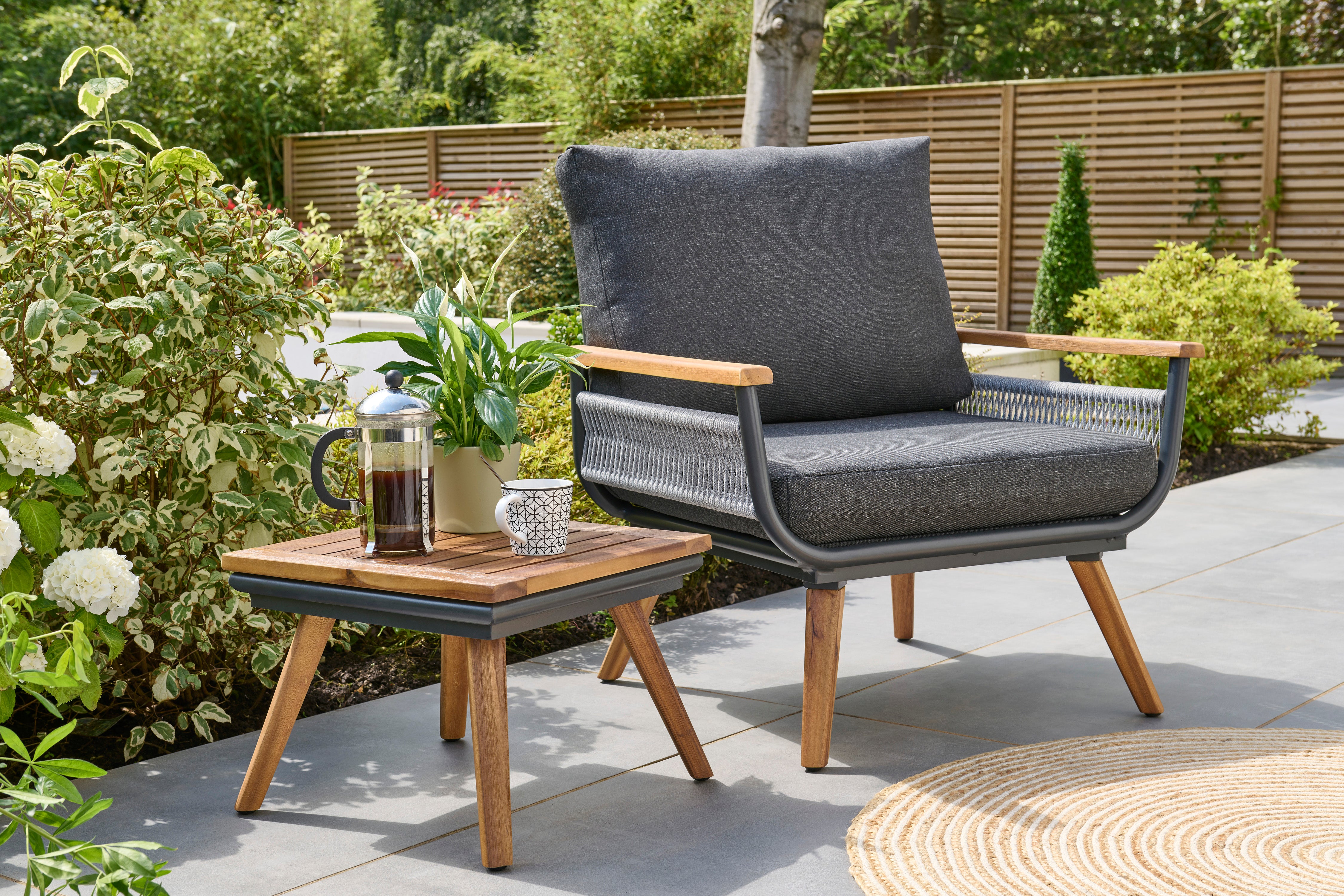Norfolk Leisure Kimora Relax Bistro Set with Footstools