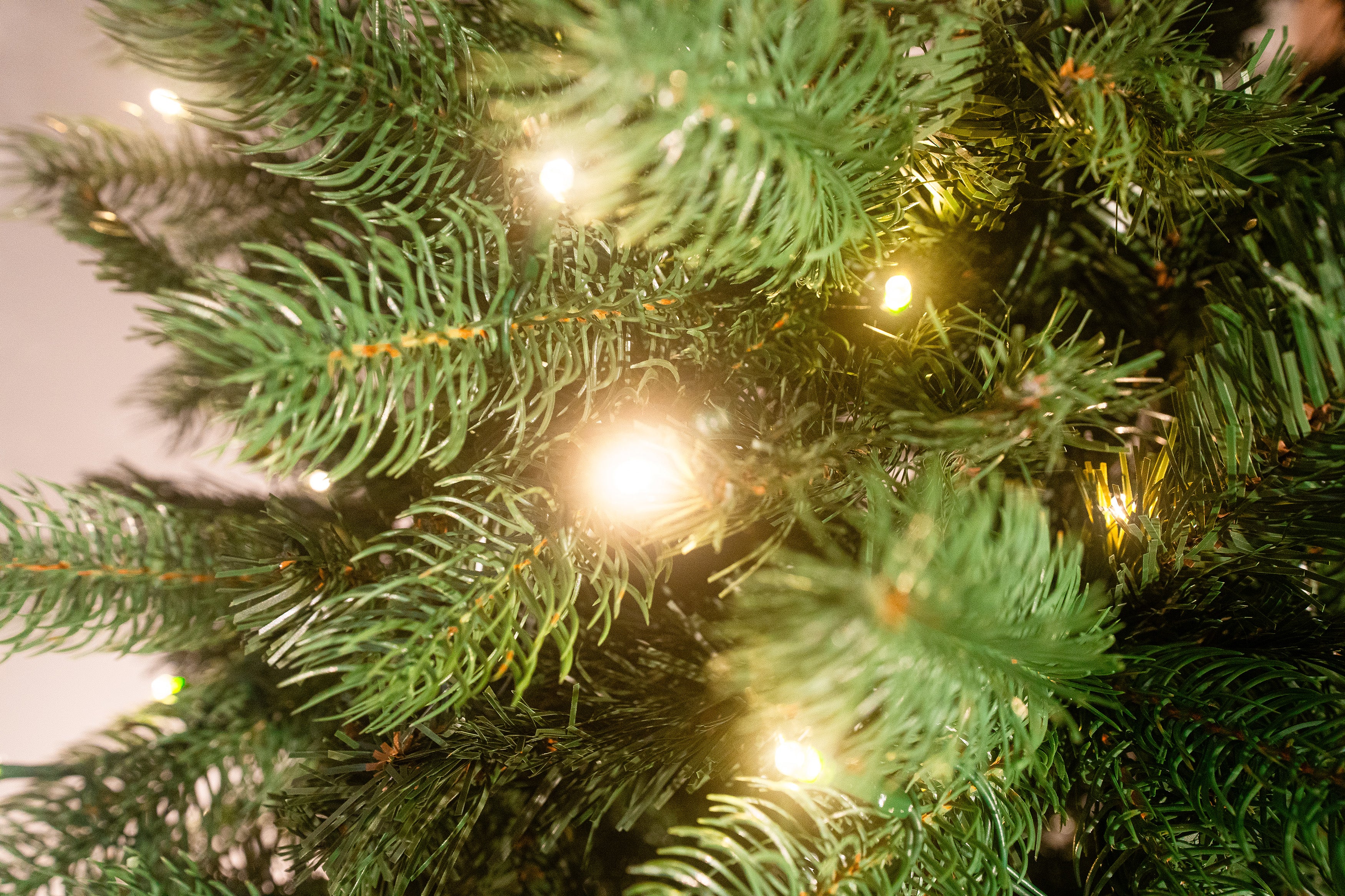 Bosk 6.5ft Pre-lit Lakeside Slim Artificial Christmas Tree with Warm White LED Lights