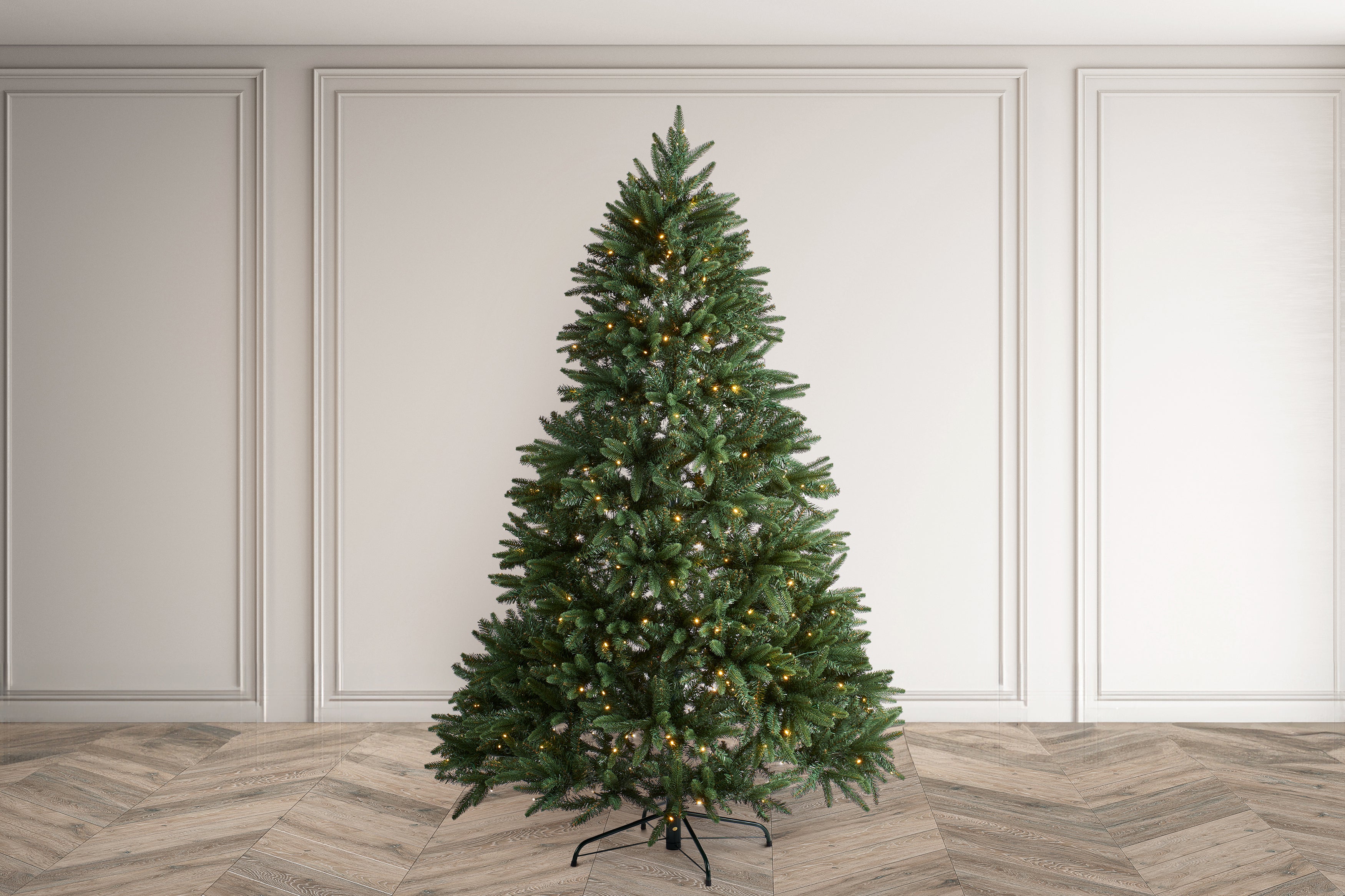 Bosk Pre-lit Laurieston Pine Artificial Christmas Tree