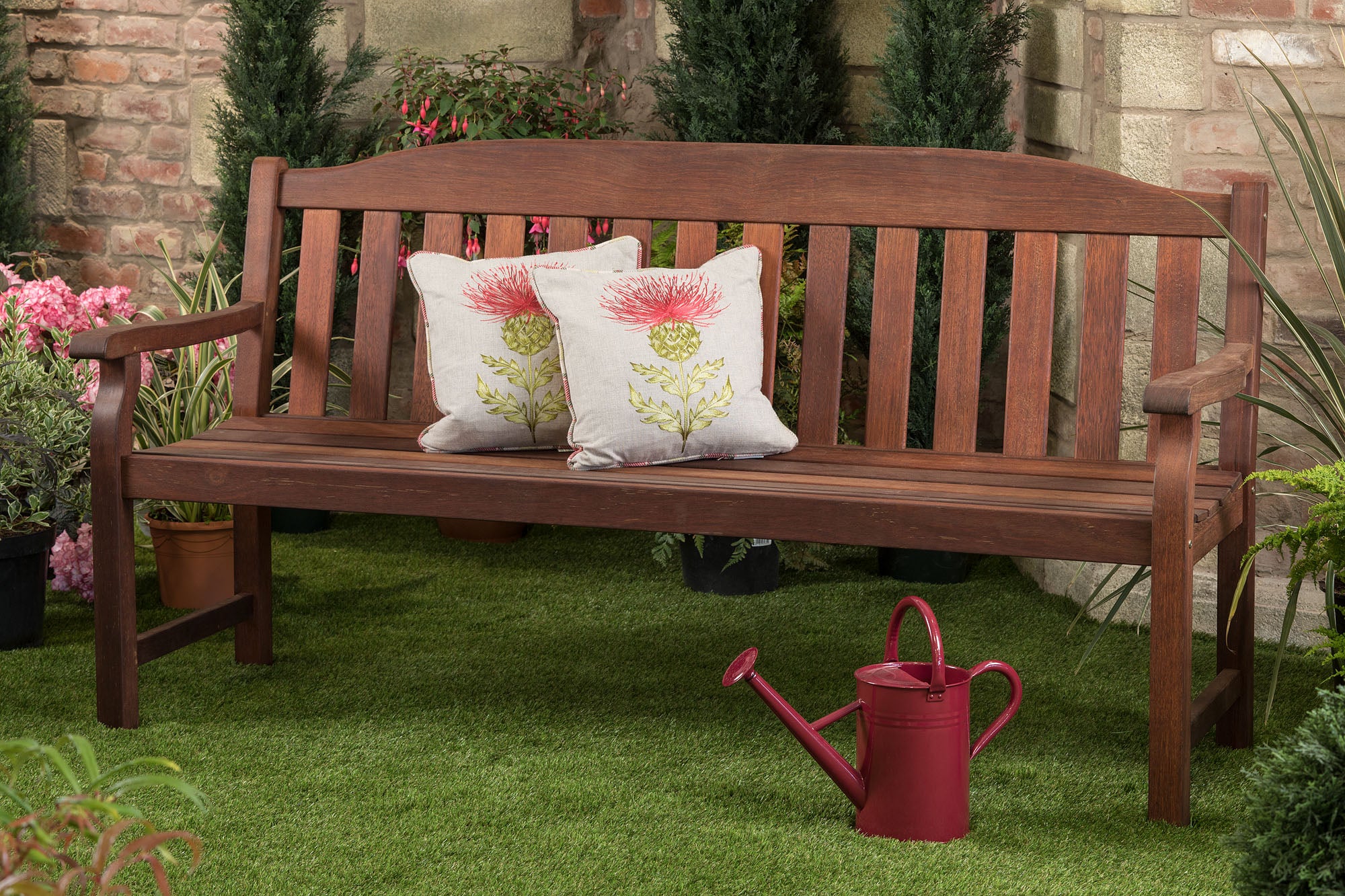 4 Seater Grove Park Bench 170cm - Made from Kwila Hardwood