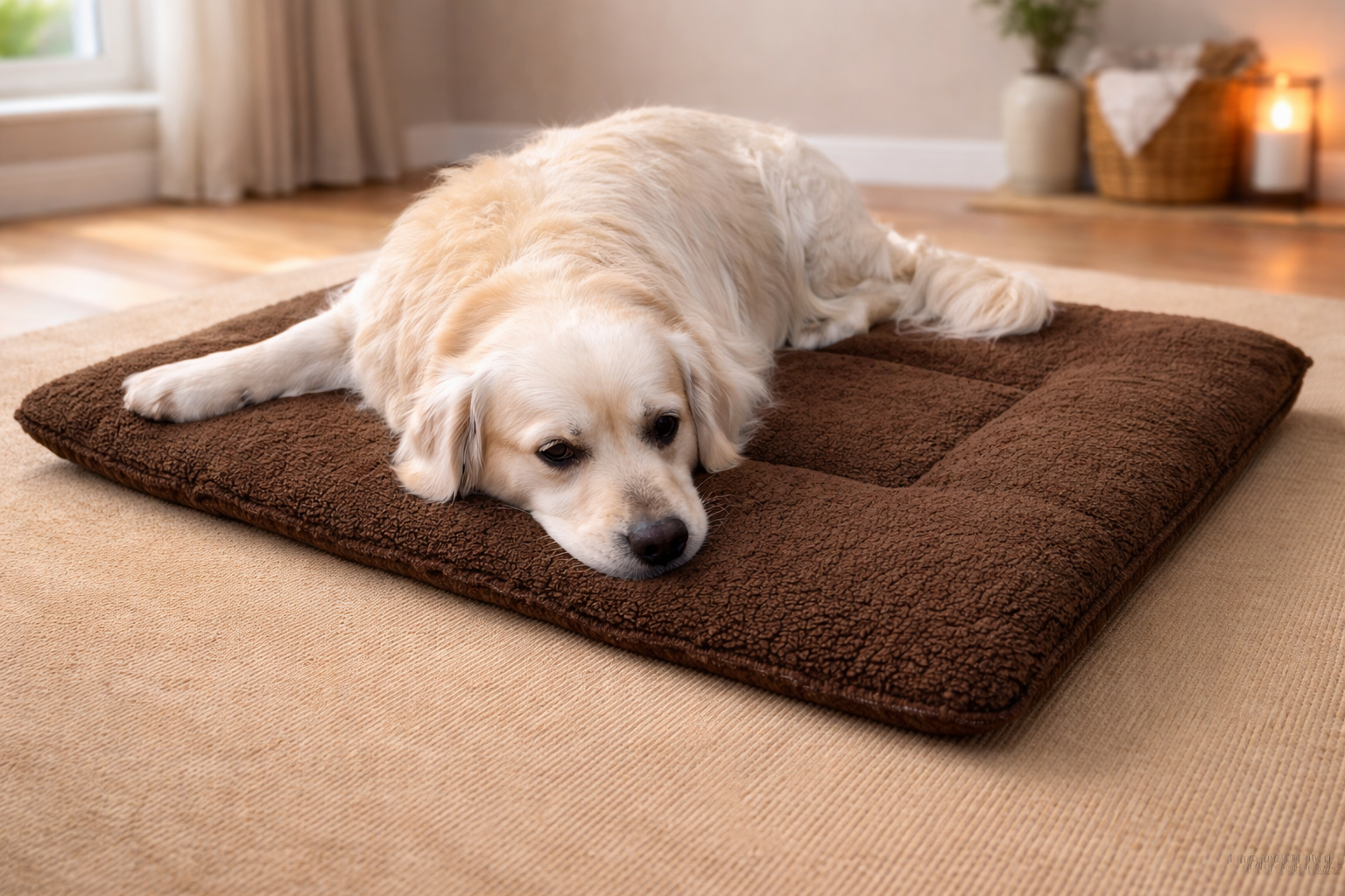 Universal Comfort Dog Mats available in 3 sizes, Grey, Brown and Beige