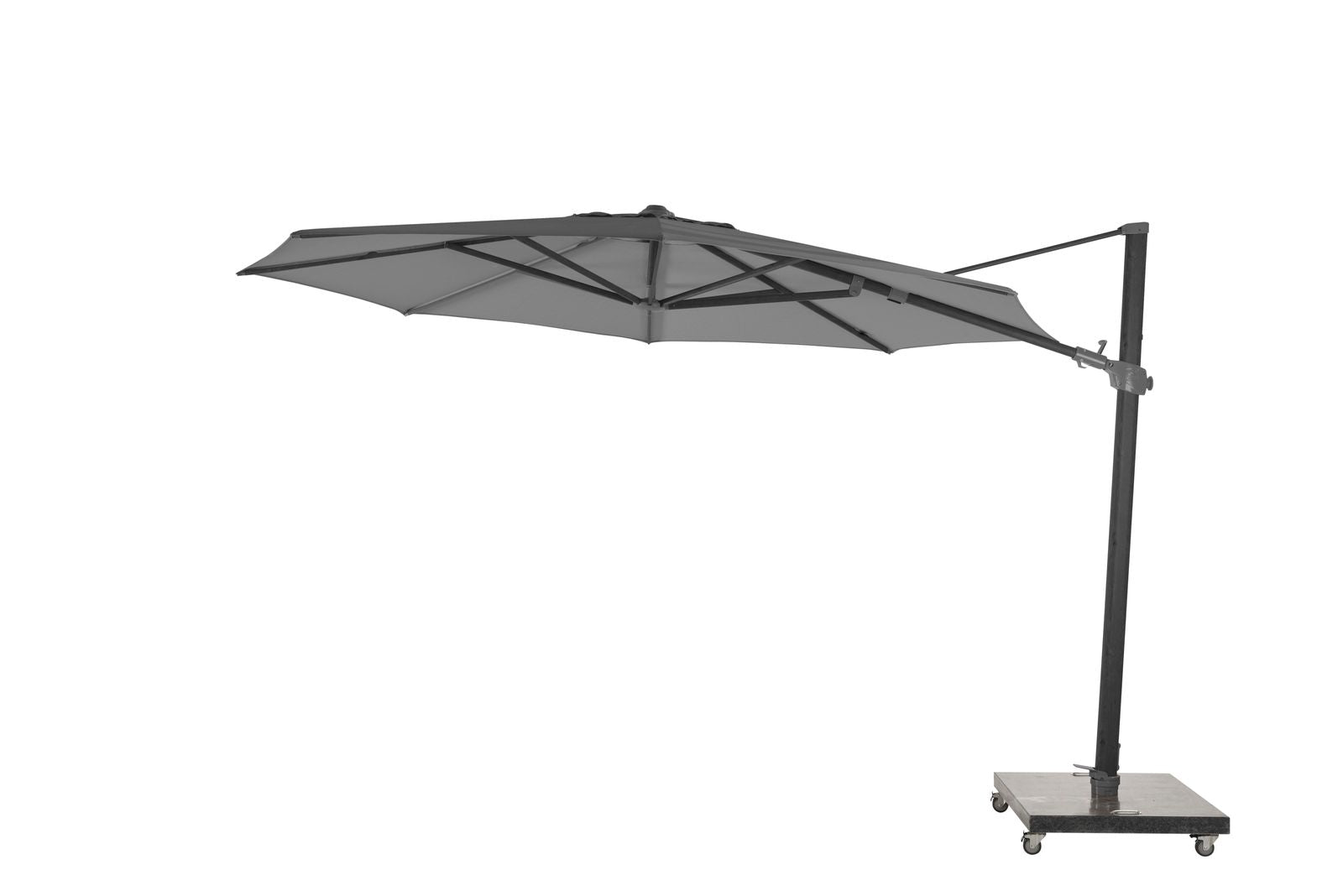 4 Seasons Outdoor Siesta 3.5m Round Parasol with 125kg Granite Base and Wheels