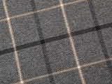 Pet Luxury Haven Square Dog Bed 5 Sizes in our Avondale in Signature Tartan: Charcoal-Black-Taupe