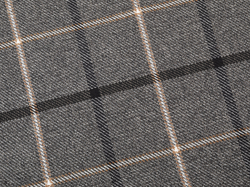 Pet Luxury Haven Square Dog Bed 5 Sizes in our Avondale in Signature Tartan: Charcoal-Black-Taupe