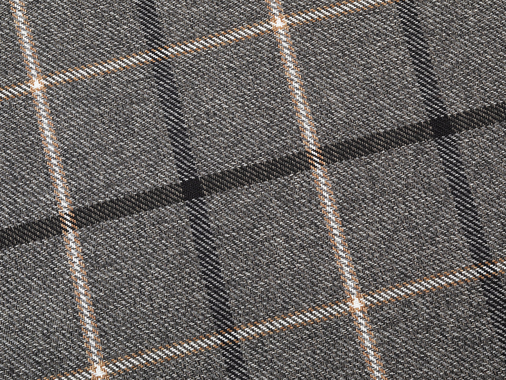 Pet Luxury Snug Oval Dog Bed 6 Sizes in our Avondale Signature Tartan Charcoal-Black-Taupe