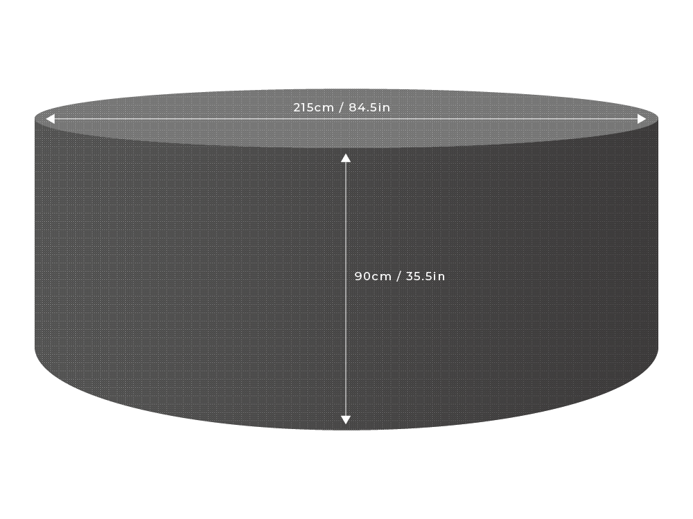 Clearspell Round Garden Furniture Set Cover 215cm Diameter