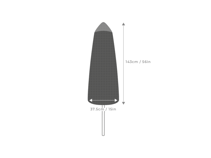 Clearspell Premium Garden Parasol Cover Small 143cm High
