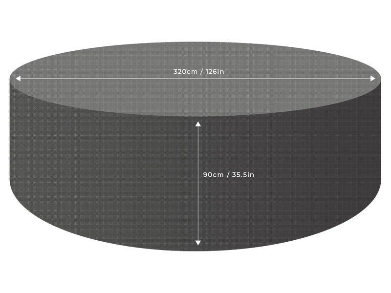 Clearspell Round Garden Furniture Set Cover 320cm Diameter