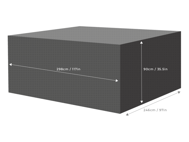 Clearspell Rectangular Furniture Set Cover 298cm x 246cm