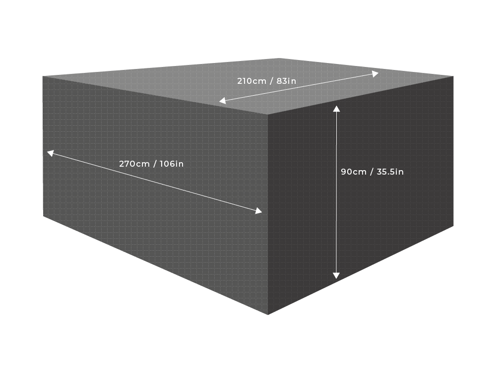 Clearspell Rectangular Furniture Set Cover 270cm x 210cm