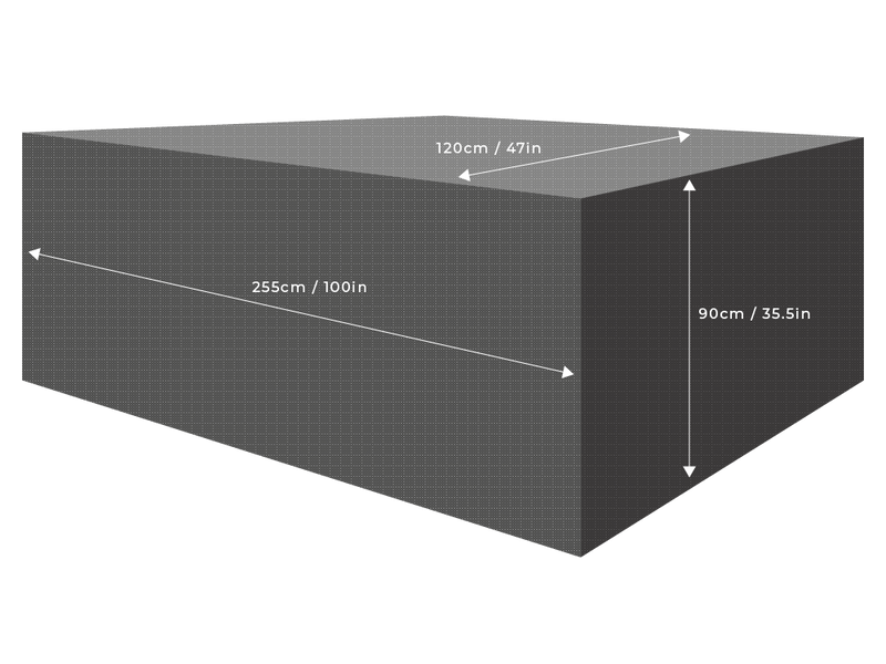 Clearspell Rectangular Furniture Set Cover 255cm x 120cm