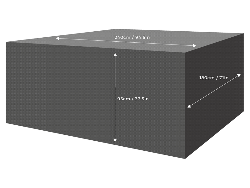 Clearspell Rectangular Garden Furniture Set Cover 240cm x 180cm