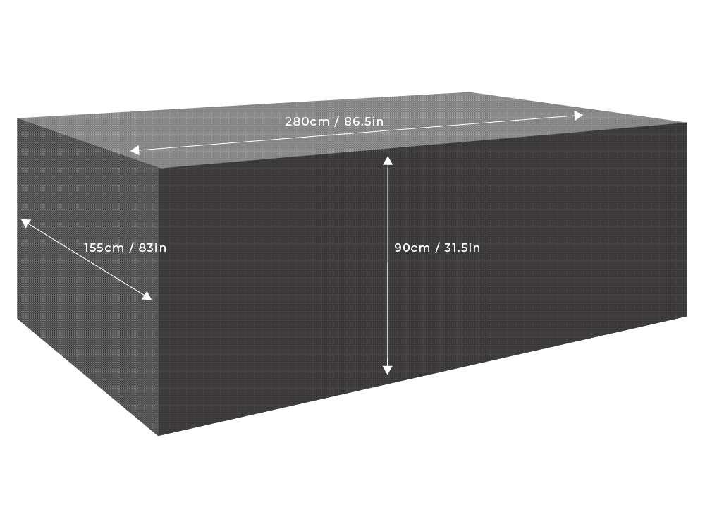 Clearspell Rectangular Furniture Set Cover 280cm x 155cm