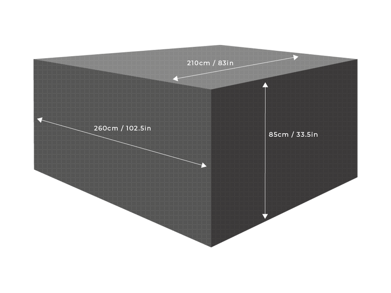 Clearspell Rectangular Furniture Set Cover 260cm x 210cm