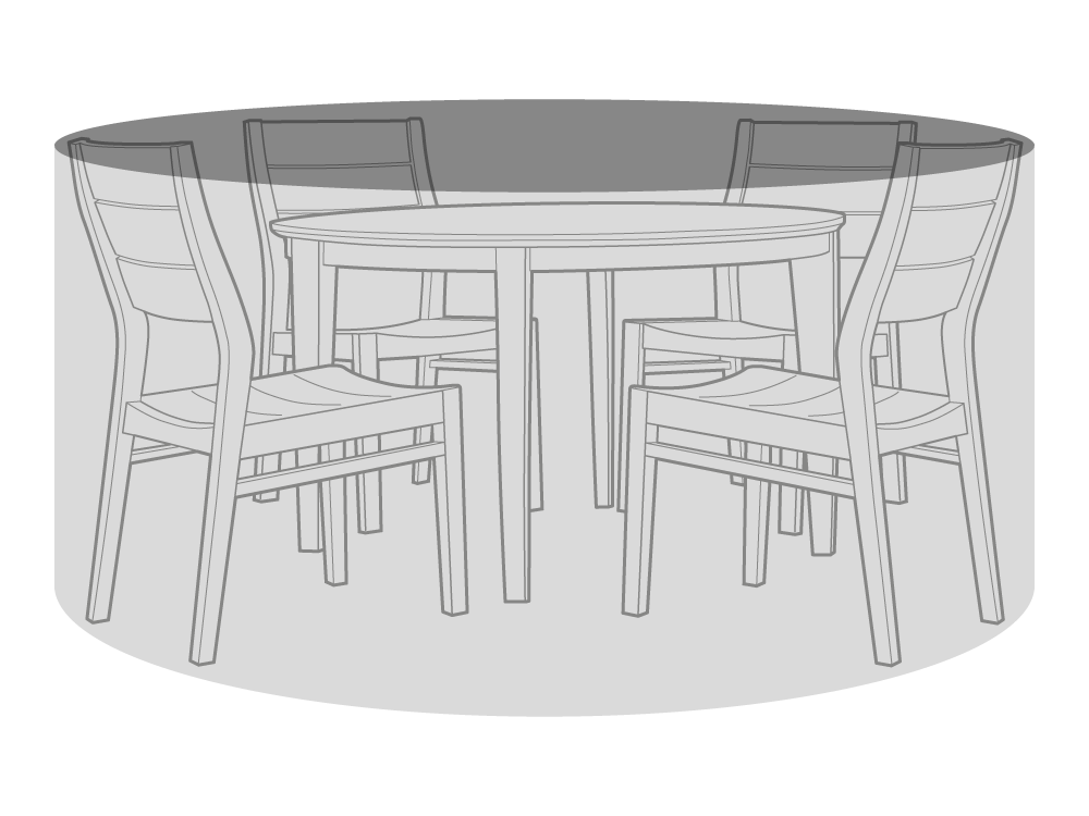 Clearspell Round Garden Furniture Set Cover 215cm Diameter