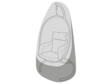 Clearspell Cover to fit Bramblecrest Monterey Single Cocoon or Egg Chair