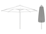 Clearspell Garden Parasol Cover Small 143cm High