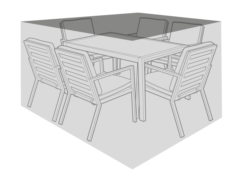 ClearSpell Cover to fit Norfolk Leisure Titchwell 6 Seat Dining Garden Furniture Set 240cm x 210cm
