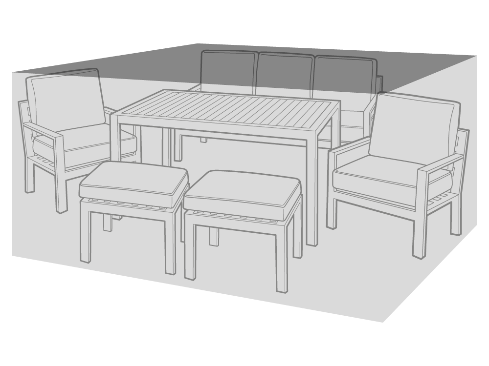 Clearspell Rectangular Garden Furniture Set Cover 240cm x 180cm