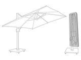 Clearspell Canti-Lever Parasol Cover Medium